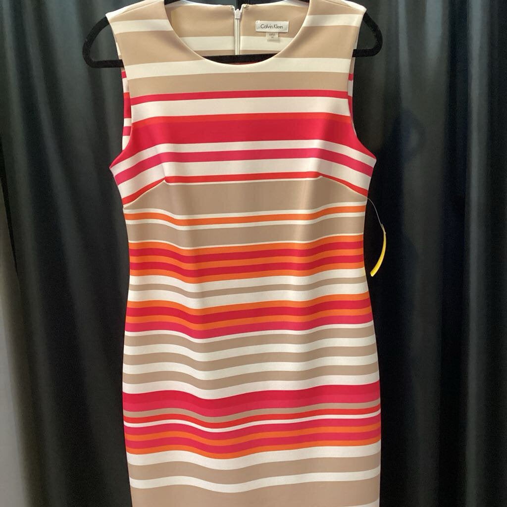 Calvin Klein Sleevless Stripe DRESSES 10