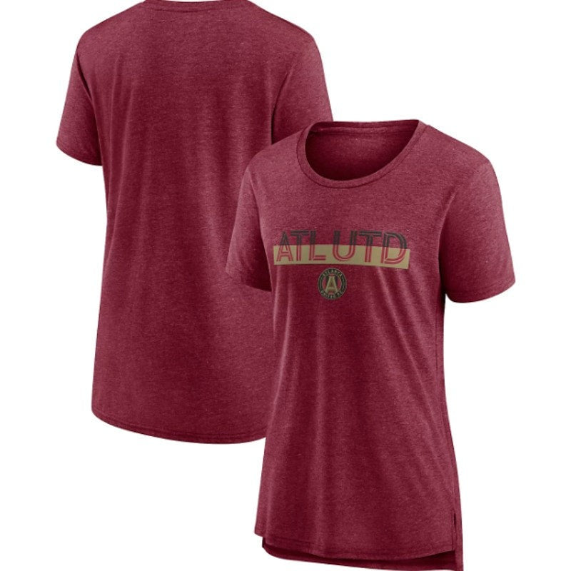 FANATICS Womens Atlanta United FC Graphic Tee Small Dark Red SS NWOT