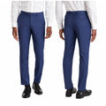 ORIGINAL PENGUIN Men's Osman Dress Pants 40x35 Blue Flat Front Wool Blend NWOT