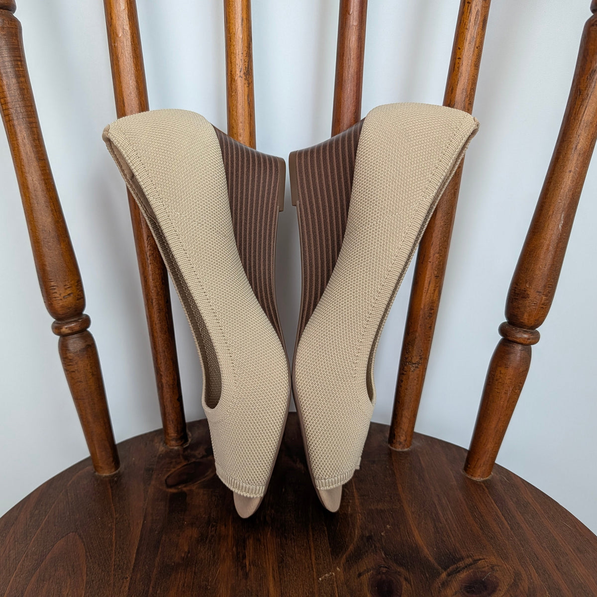 Vivaia Tamia Peep Toe Wedges - EU 38.5/US 7.5