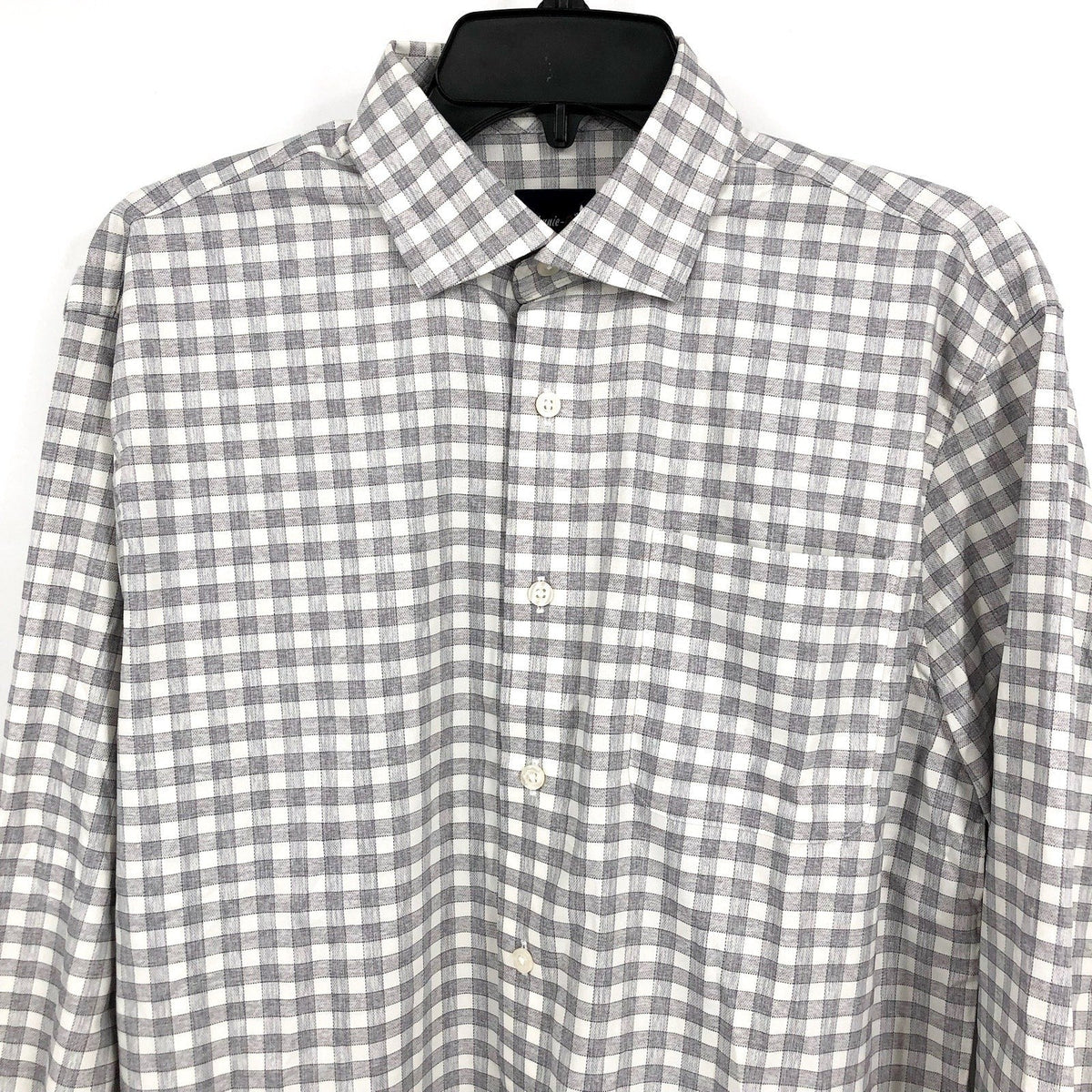 JOHNNIE O Men's Ashworth Performance Button Up Shirt Medium Light Gray NWOT