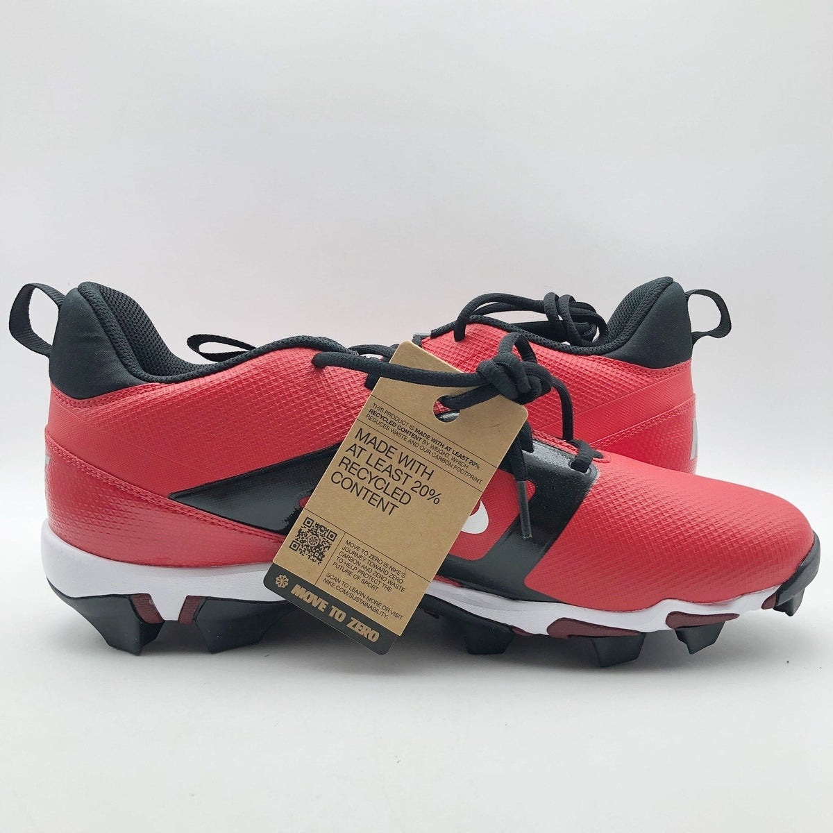 Nike Men's Alpha Menace 4 Shark Football Cleats Size 12 Red White NWOB