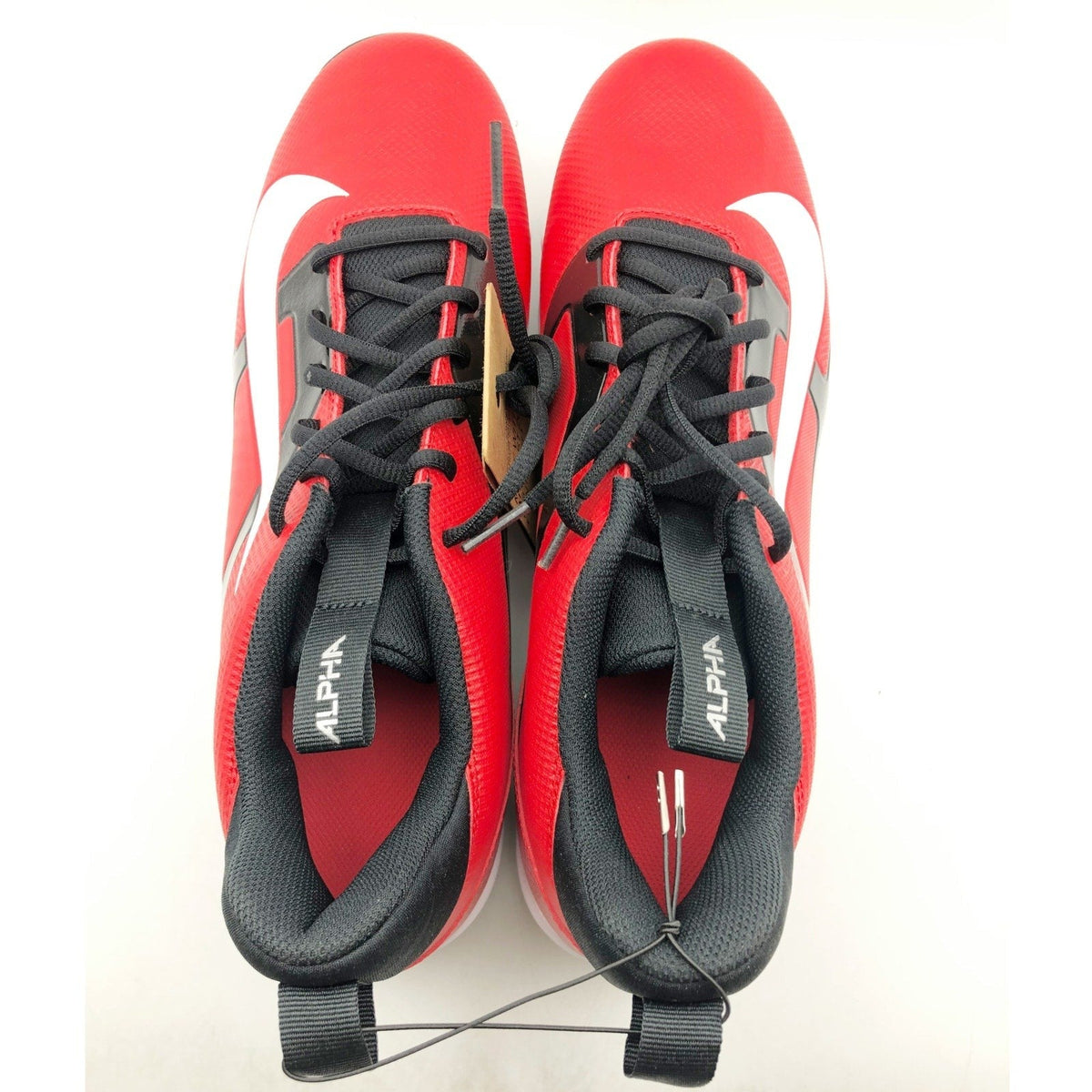 Nike Men's Alpha Menace 4 Shark Football Cleats Size 13 Red White NWOB