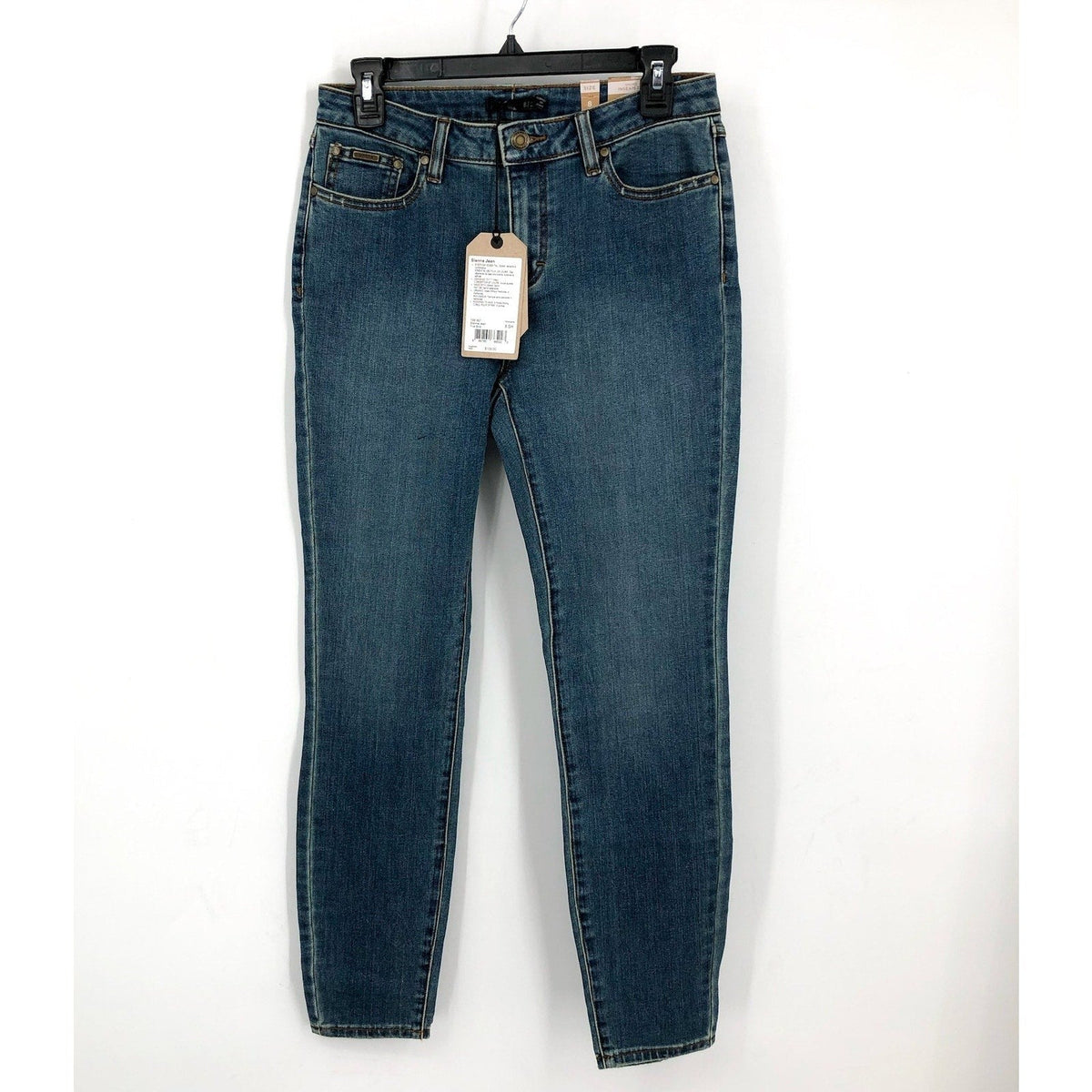PRANA Womens Sienna Mid Rise Skinny Jeans 29x29 US 8 True Blue Stretch Denim NWT