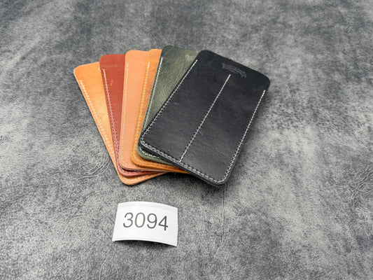 SECONDS - Leather Double Fountain Pen Sleeve / Pen Pouch - 3094