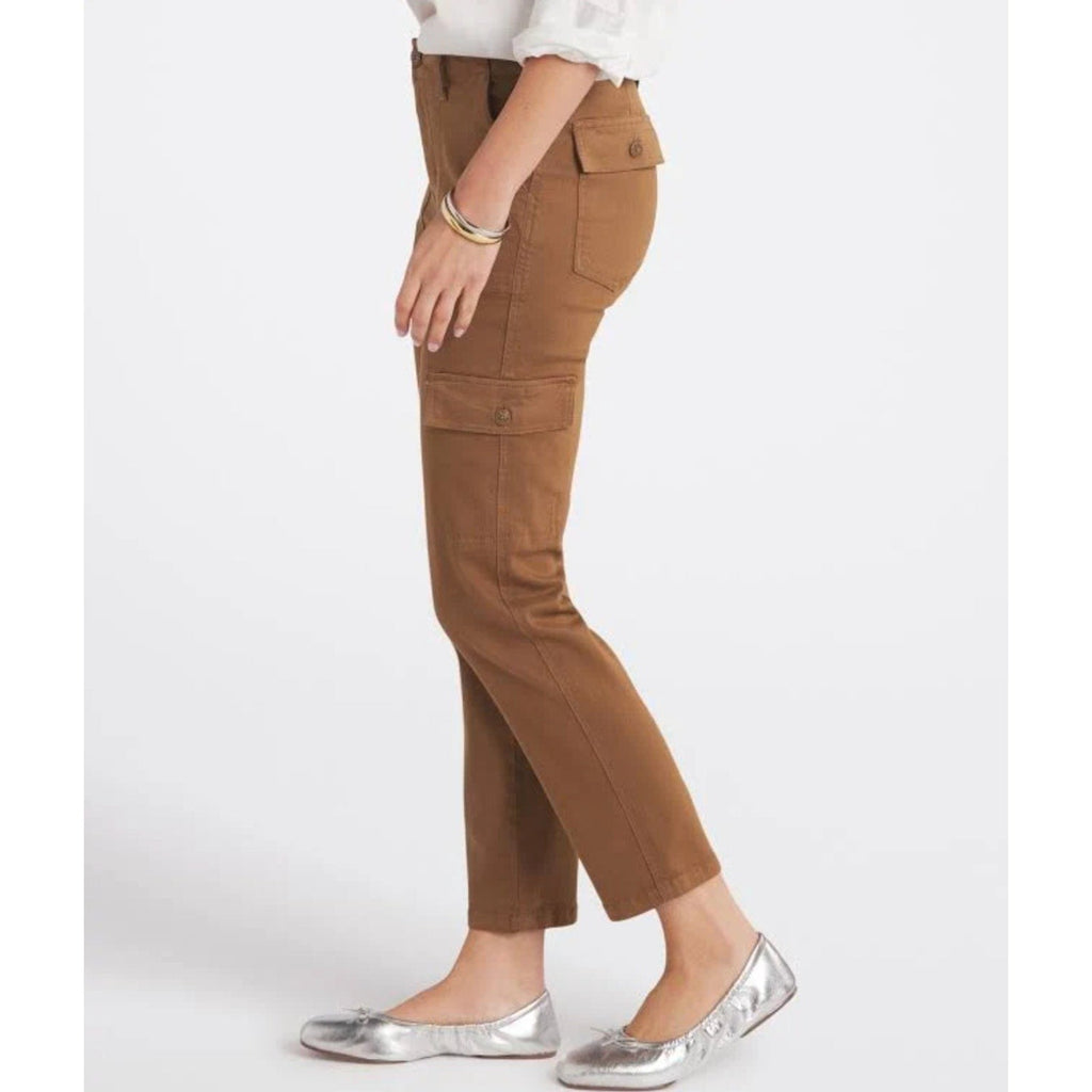 KUT FROM THE KLOTH Cargo Pants Size 12 Brown Autumn Ankle Straight Leg NWT