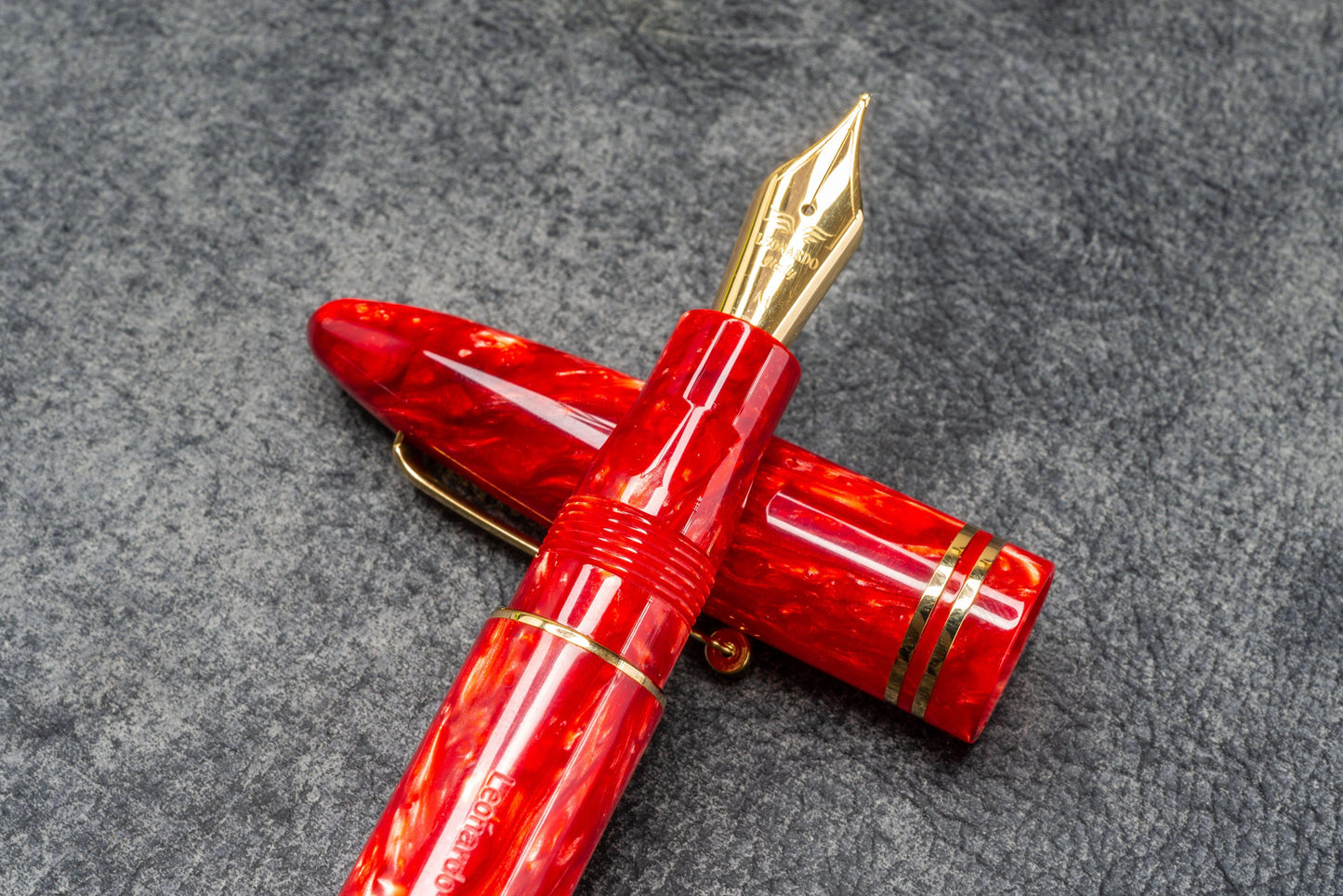 Leonardo Furore Fountain Pen - Red Passion GT