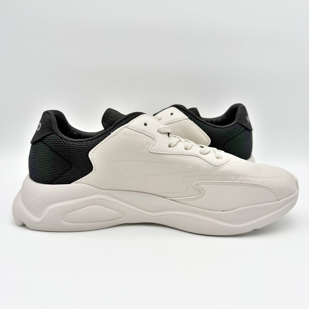HUGO Mens Leon Casual Sneakers Size 12 EU 45 Light Grey White Hugo Boss NIB