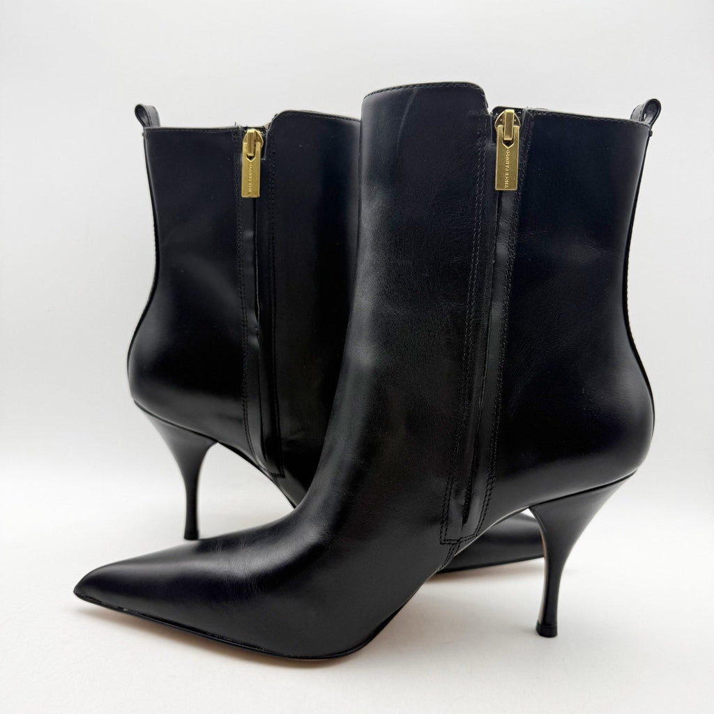 Vince Camuto Womens Poise Ankle Boot Size 9.5 M EU 41 Black Leather Heels NIB