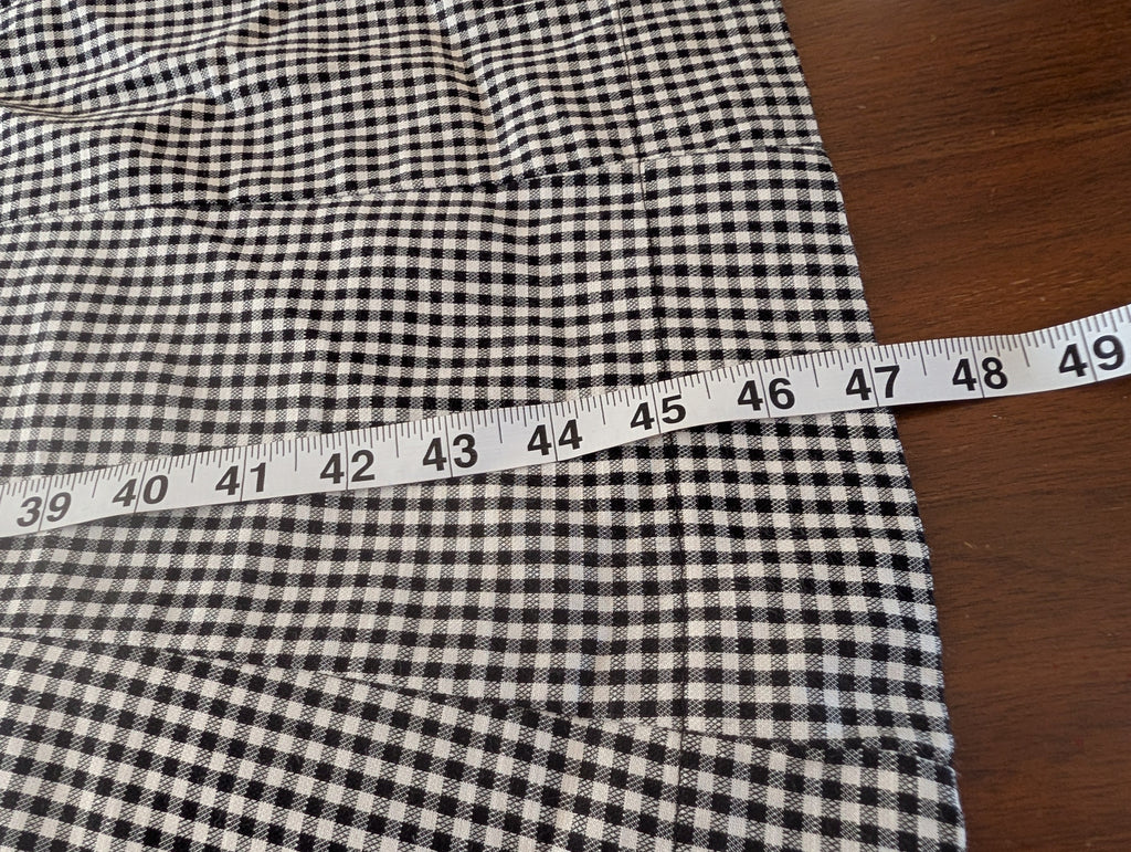 Gingham Plaid Midi Dress -6/S