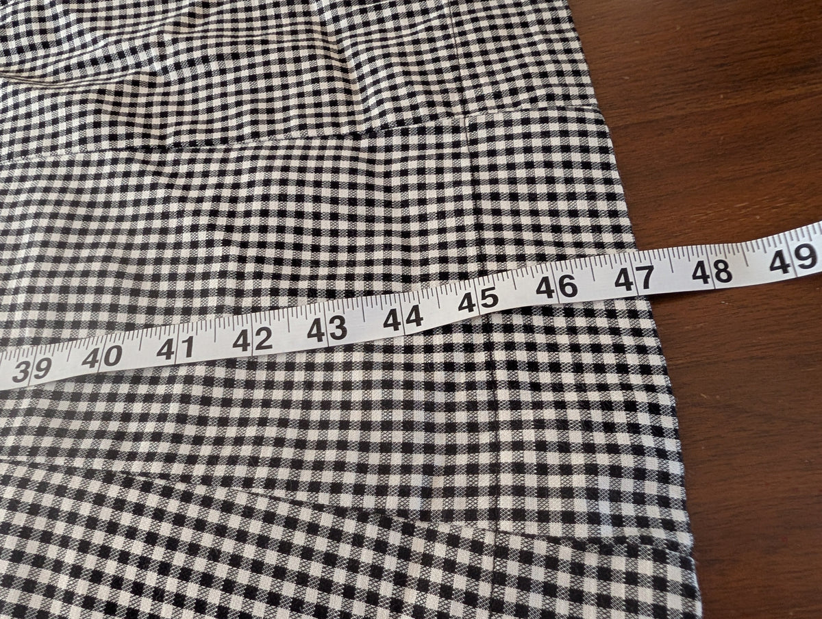 Gingham Plaid Midi Dress -6/S