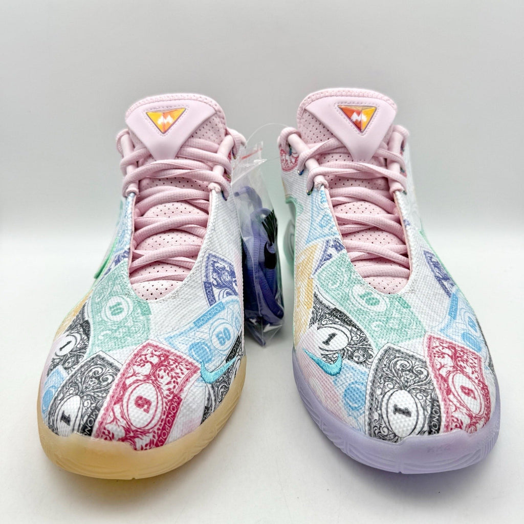 Nike Monopoly LeBron XXII 22 QS Currency Athletic Shoes Mens 9 FZ1097-100 NIB