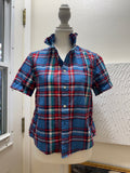 First Fall Drop - Polo Ralph Lauren - Multi Plaid Short Gathered Sleeve - Small