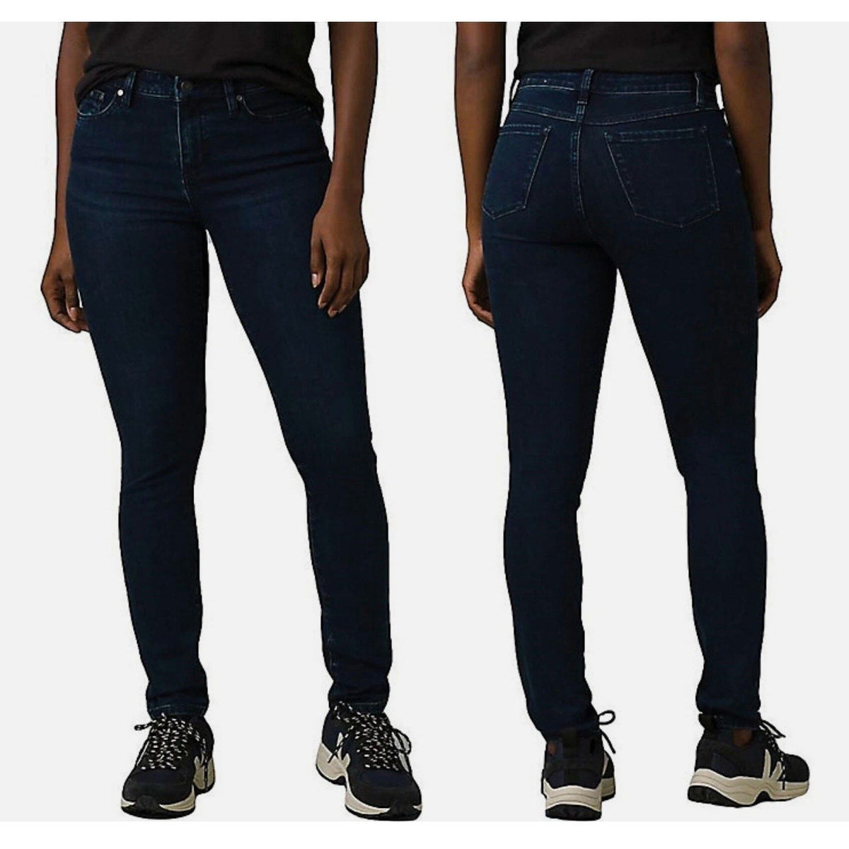 Prana Womens Sienna Skinny Jeans 28x31 US 6 Deep Blue Stretch Denim Mid Rise NWT