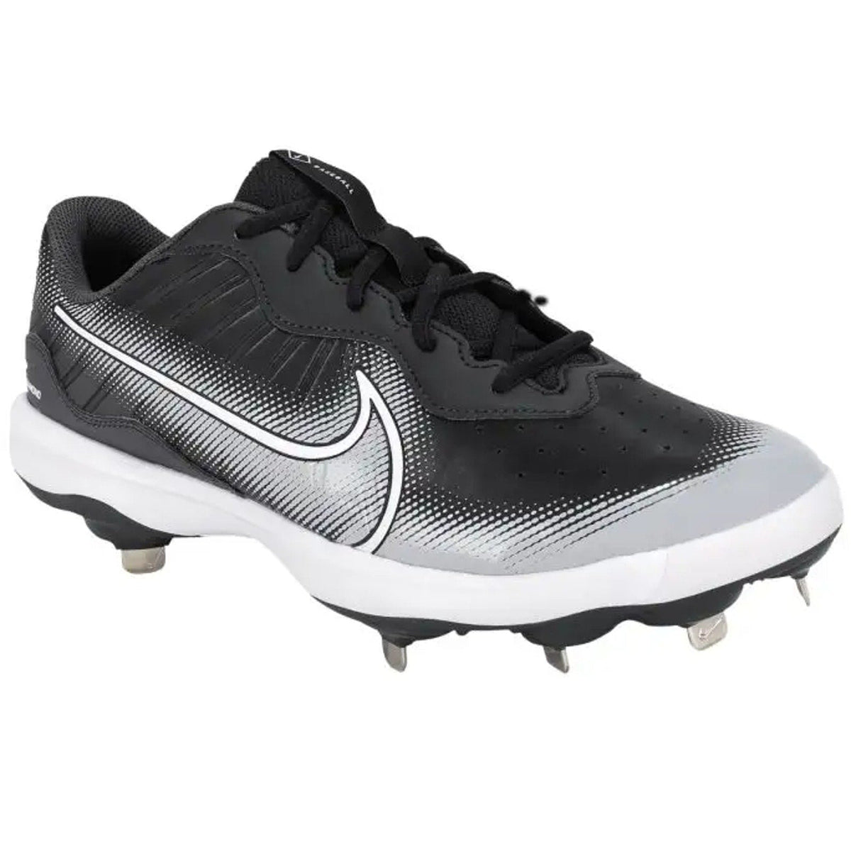 Nike Mens Alpha Huarache Varsity 4 Low Baseball Cleats Size 14 Black Grey NWOB