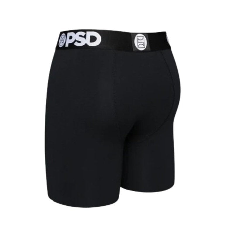 PSD Men's 3 Pack Classic Cotton Stretch Boxer Briefs Medium Black NWT