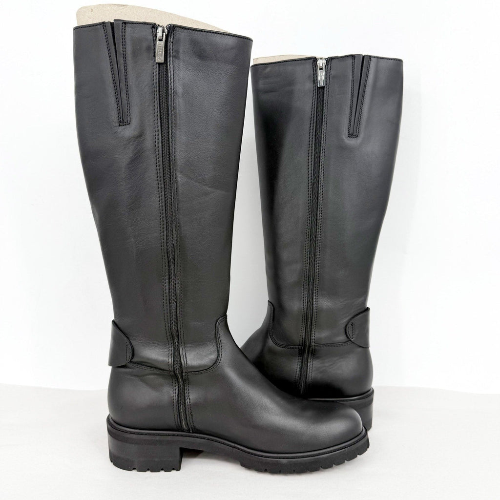 La Canadienne Womens Cate Knee High Boots US Size 9 EU 39 Black Leather NWOB