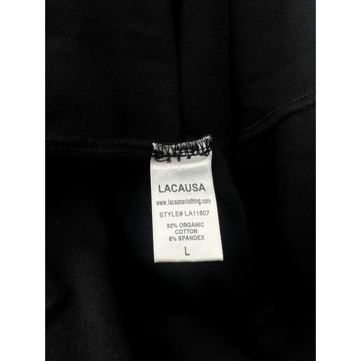 LACAUSA ANTHROPOLOGIE Womens Dawn Bodysuit Large Black Tar Short Sleeve NWT