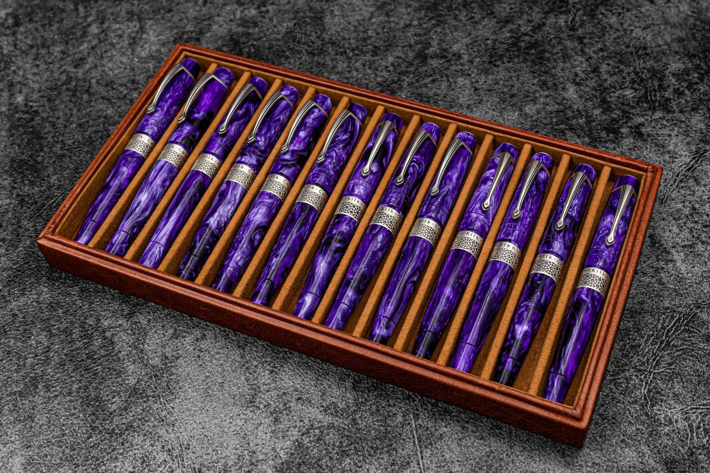 Kilk & Galen SE Celestial Fountain Pen - Purple Mix