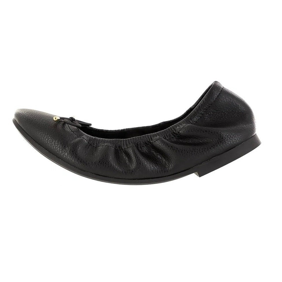 MIA Womens URI Ballet Flats Size 7.5 M Black Leather NWOB