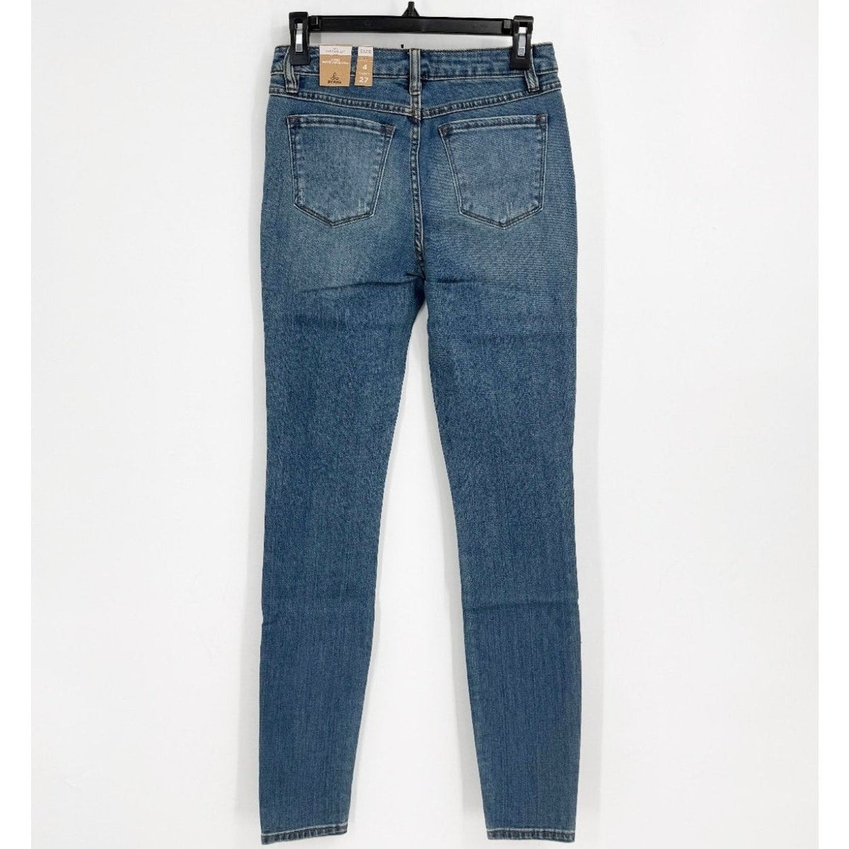 PRANA Womens Sienna Jeans 27x33 US 4 Tall True Blue Mid Rise Stretch Denim NWTf