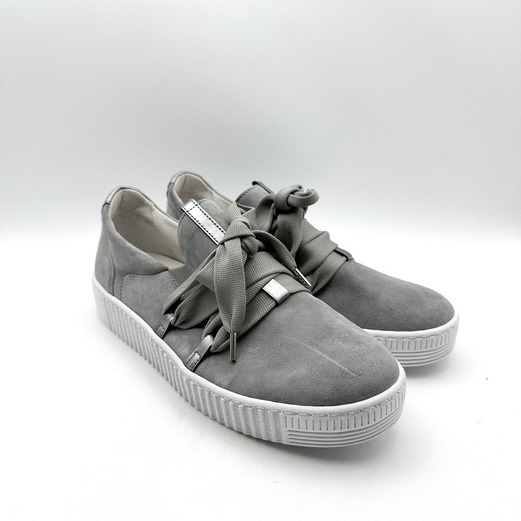 Gabor Womens 73.333.10 Casual Sneakers UK 5.5 US 8 Grey Stone Suede NWOB