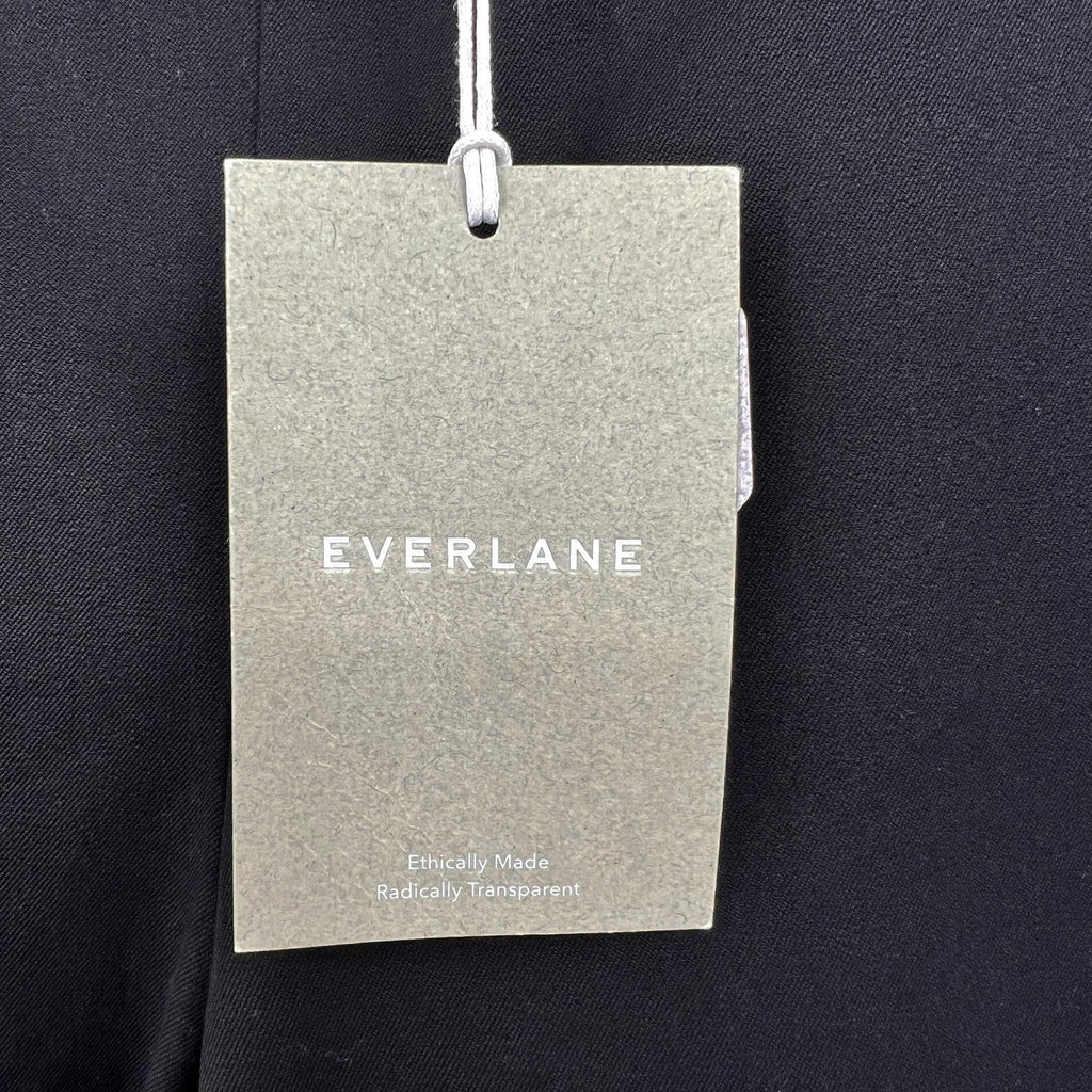 EVERLANE Women's The Curvy Side-Zip Work Pant Size 6 Stretch Cotton Black NWT