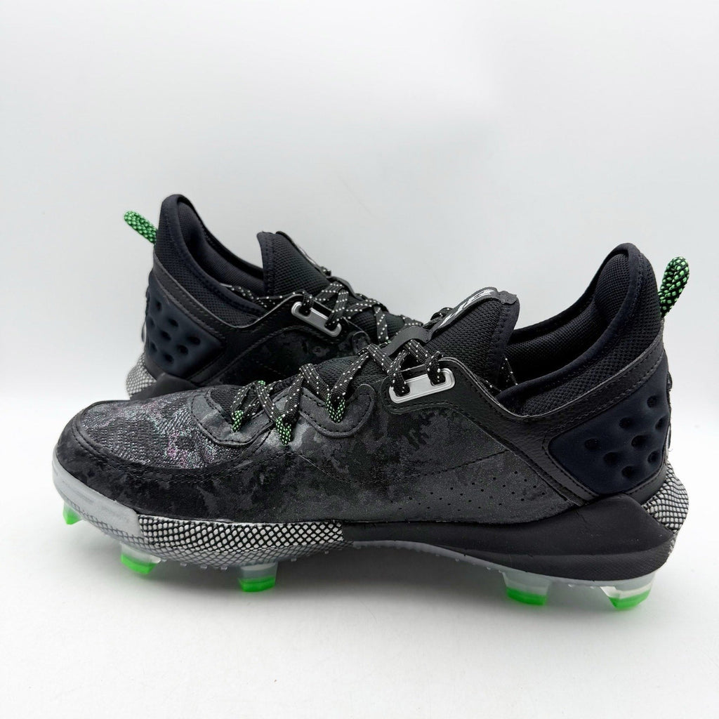 Under Armour Mens Harper 8 Elite Baseball Cleats Size 11 EU 45 Black Green NWOB