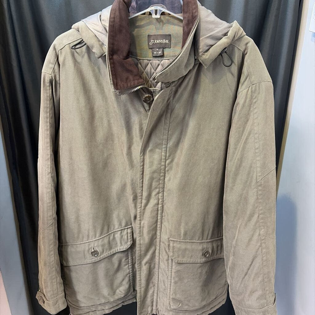 St. John's Bay Microcanvas Parka, Quilt Liner MENS OUTERWEAR M