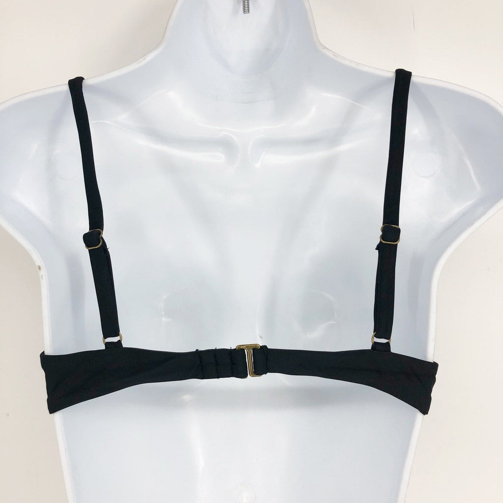 ANDIE SWIM Women's The Sicily Bikini Top Small Black Underwired Swim NWT