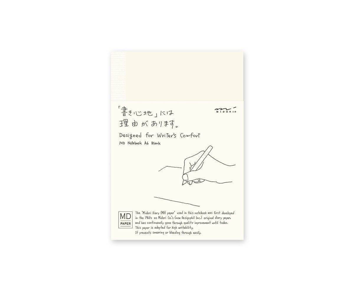 Midori MD Notebook - A6 - Blank - 176 Pages