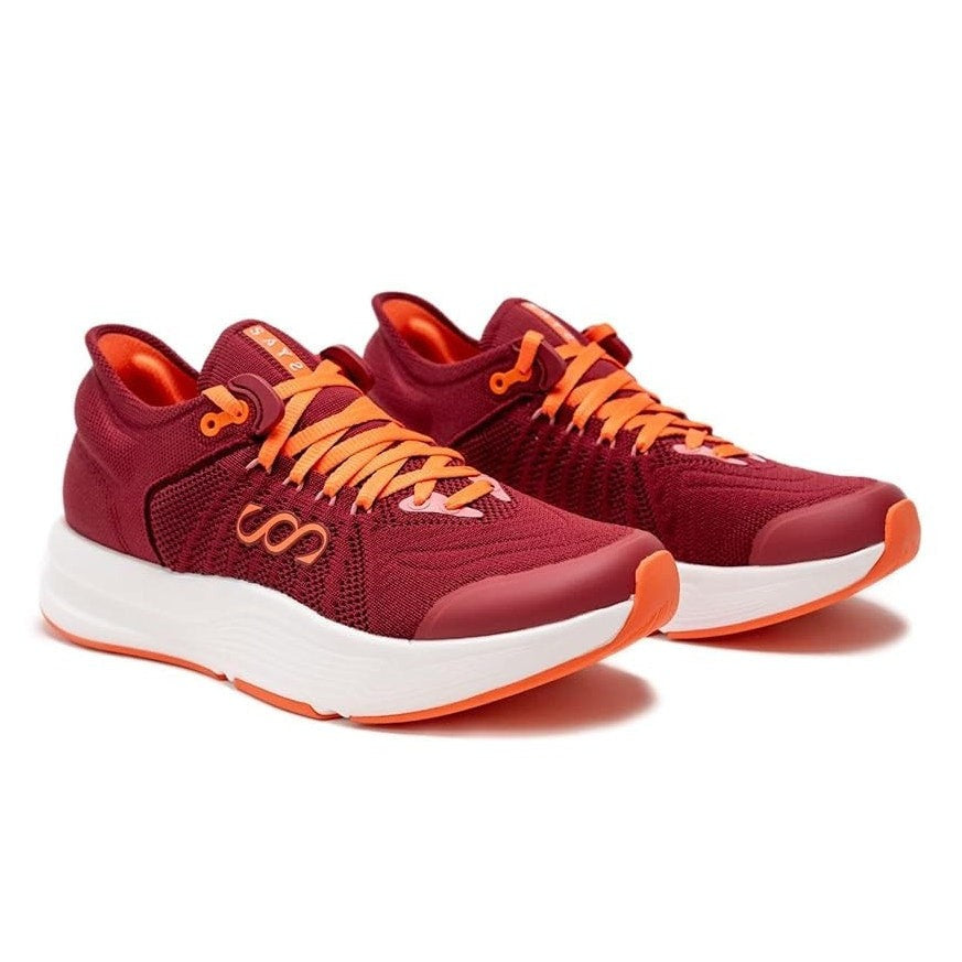 Saysh Womens The Felix Runner Athletic Shoes Size 9.5 Red Orange NIB
