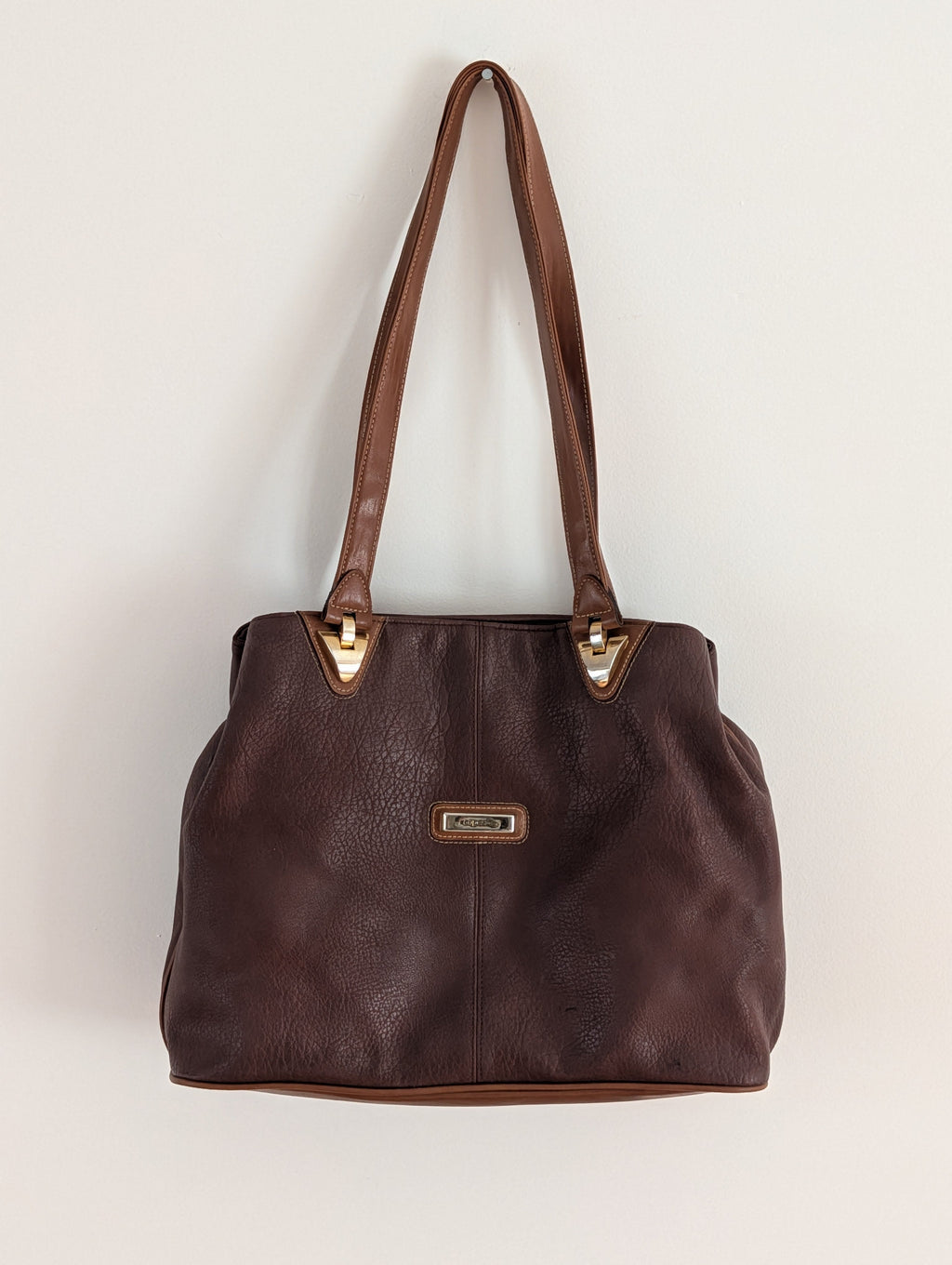 Capezio Vintage Faux Leather Shoulder Tote Bag
