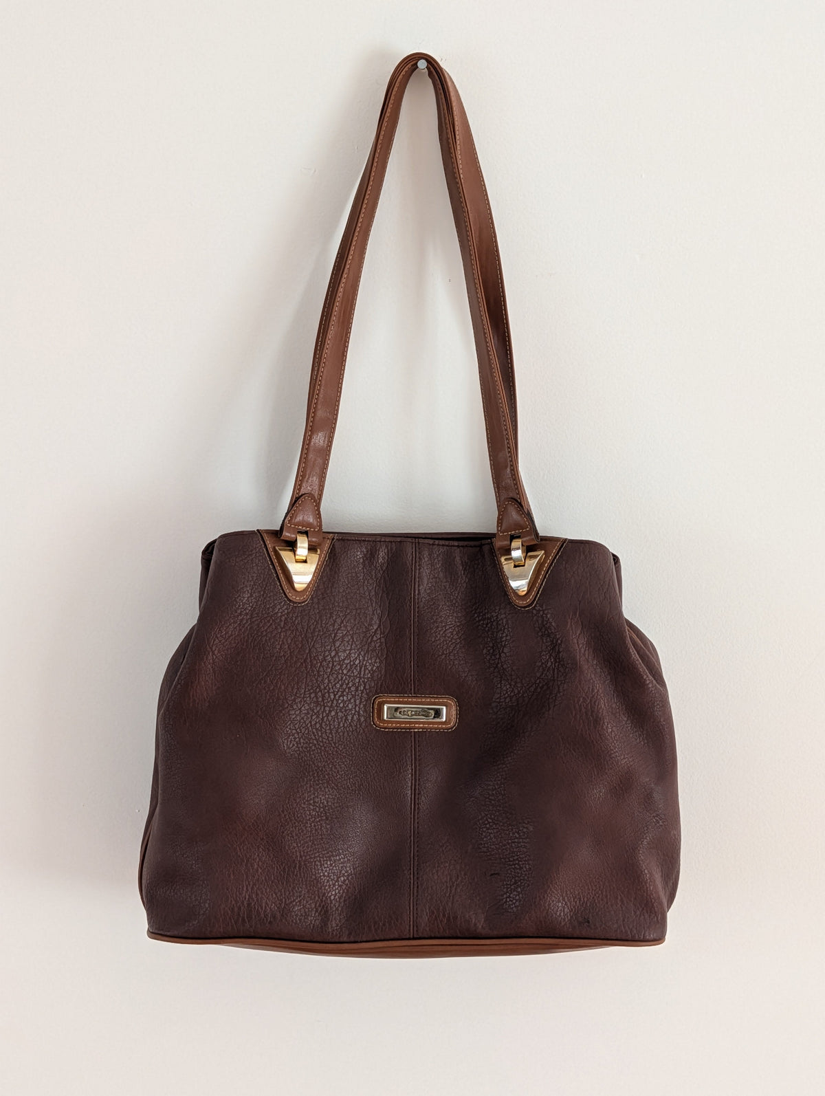 Capezio Vintage Faux Leather Shoulder Tote Bag