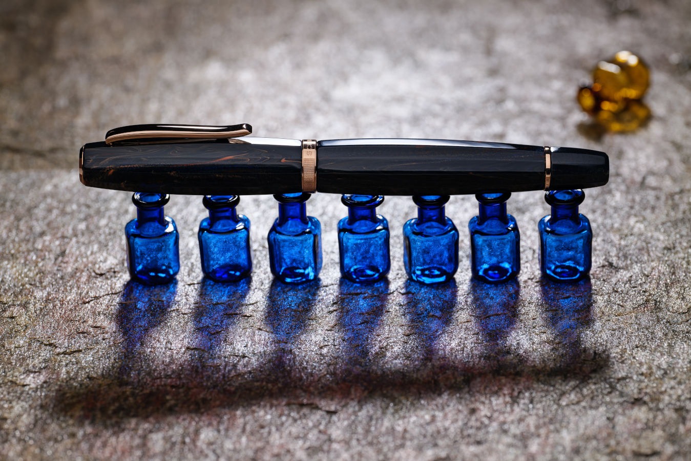 SCRIBO FEEL Ebonite Fountain Pen - Blu Califfo RGT