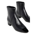 Veronica Beard Womens Cecile Ankle Booties Size 5 M Black Leather Cap Toe NIB