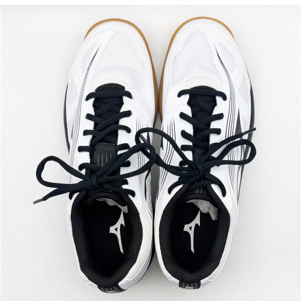 MIZUNO Womens Cyclone Speed 3 Volleyball Shoes Size 11 White Black Lace Up NIB