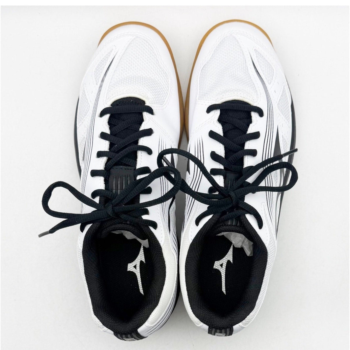 MIZUNO Womens Cyclone Speed 3 Volleyball Shoes Size 11 White Black Lace Up NIB