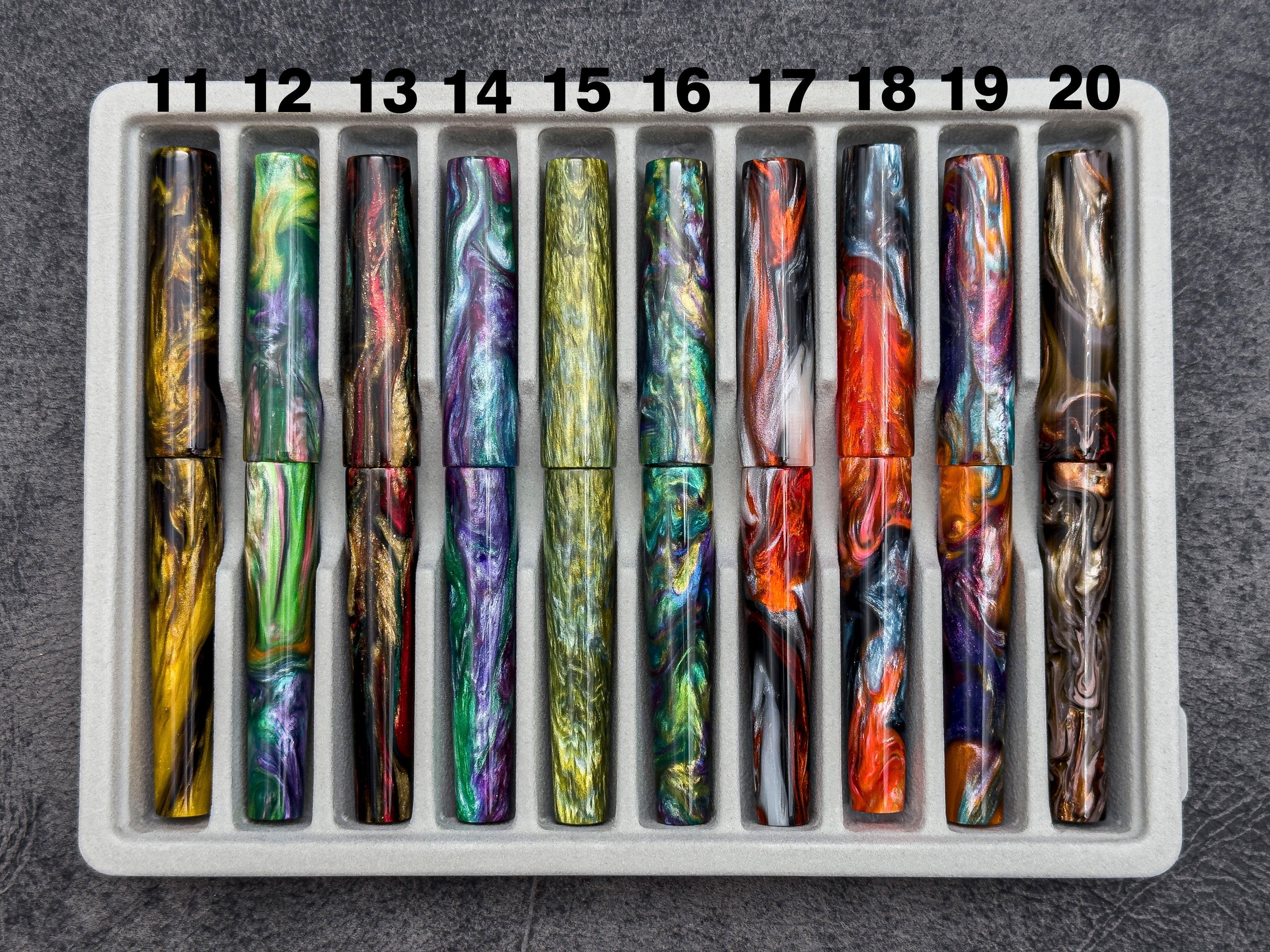 "Pick What You See" Discounted Agackakan Fountain Pens - Gold Trim