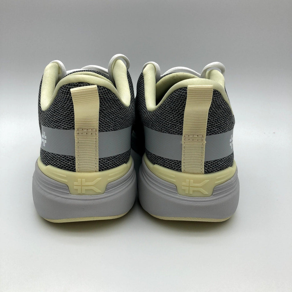 KURU Womens Flex Via Sneakers Size 10.5 Dove Gray Pale Lime Athletic Shoes NWOB