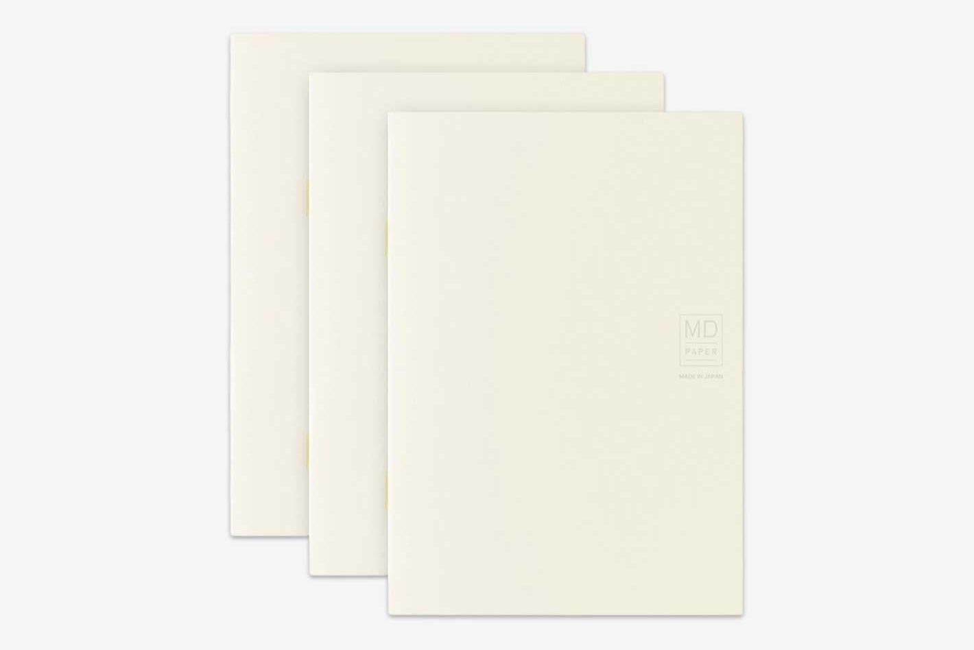 Midori MD Notebook Light A6 Blank 3-pack