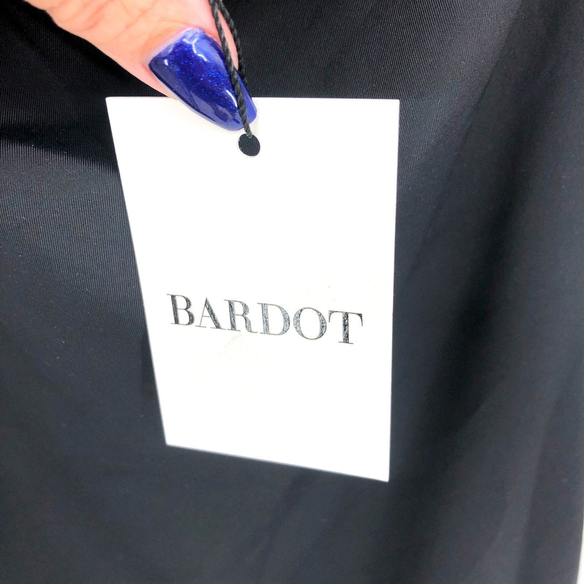BARDOT Women's Londyn Mini Dress Small Black Cut Out Stretch Bodycon NWT