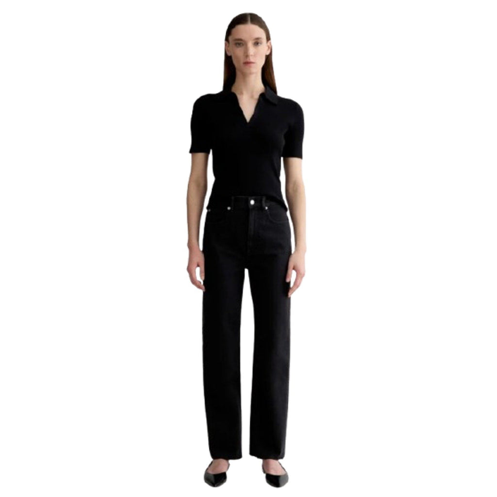 EVERLANE Women's The Way-High Jeans 27x29 US 4 Long Coal Black Straight Leg NWT