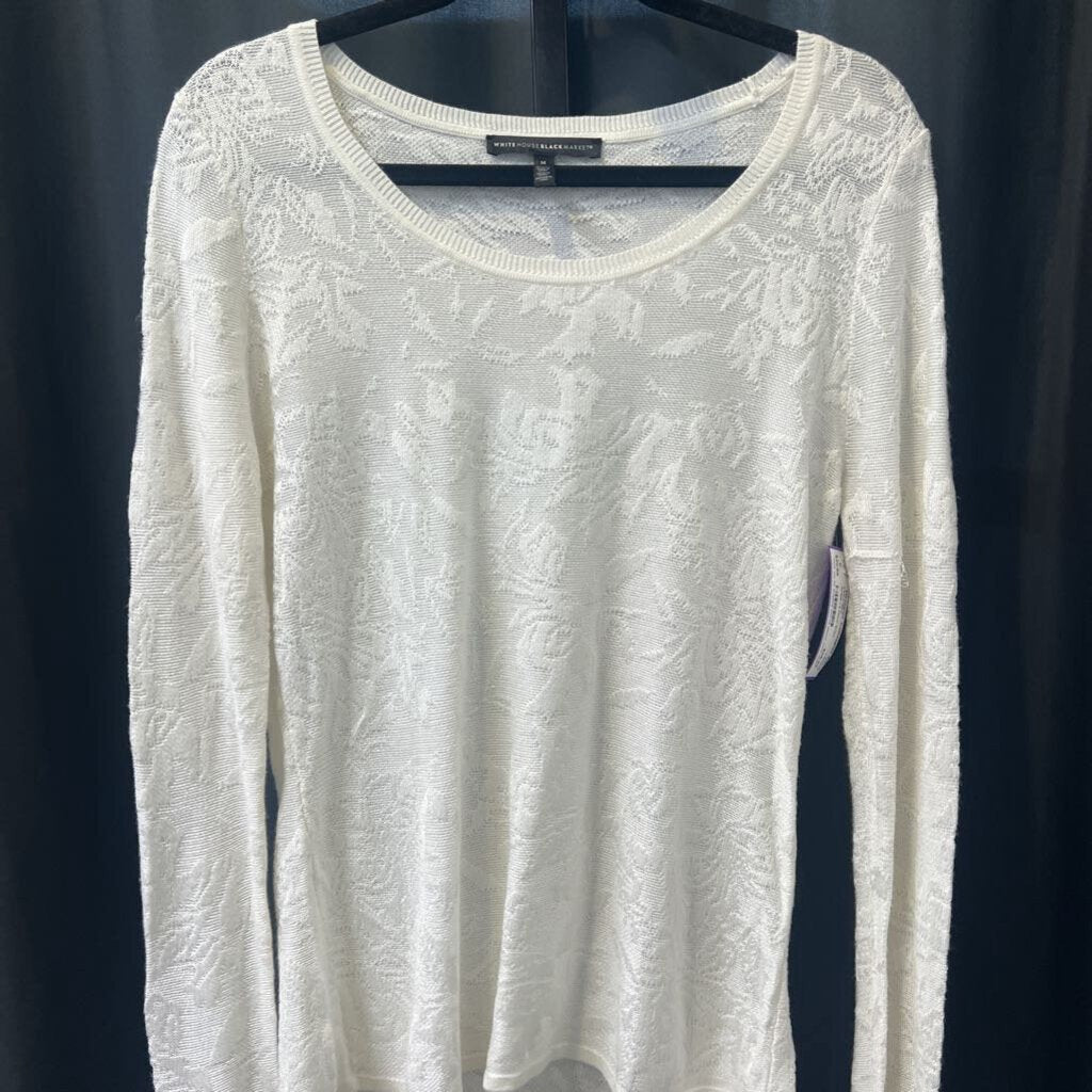 WHBM LS Floral SWEATERS M