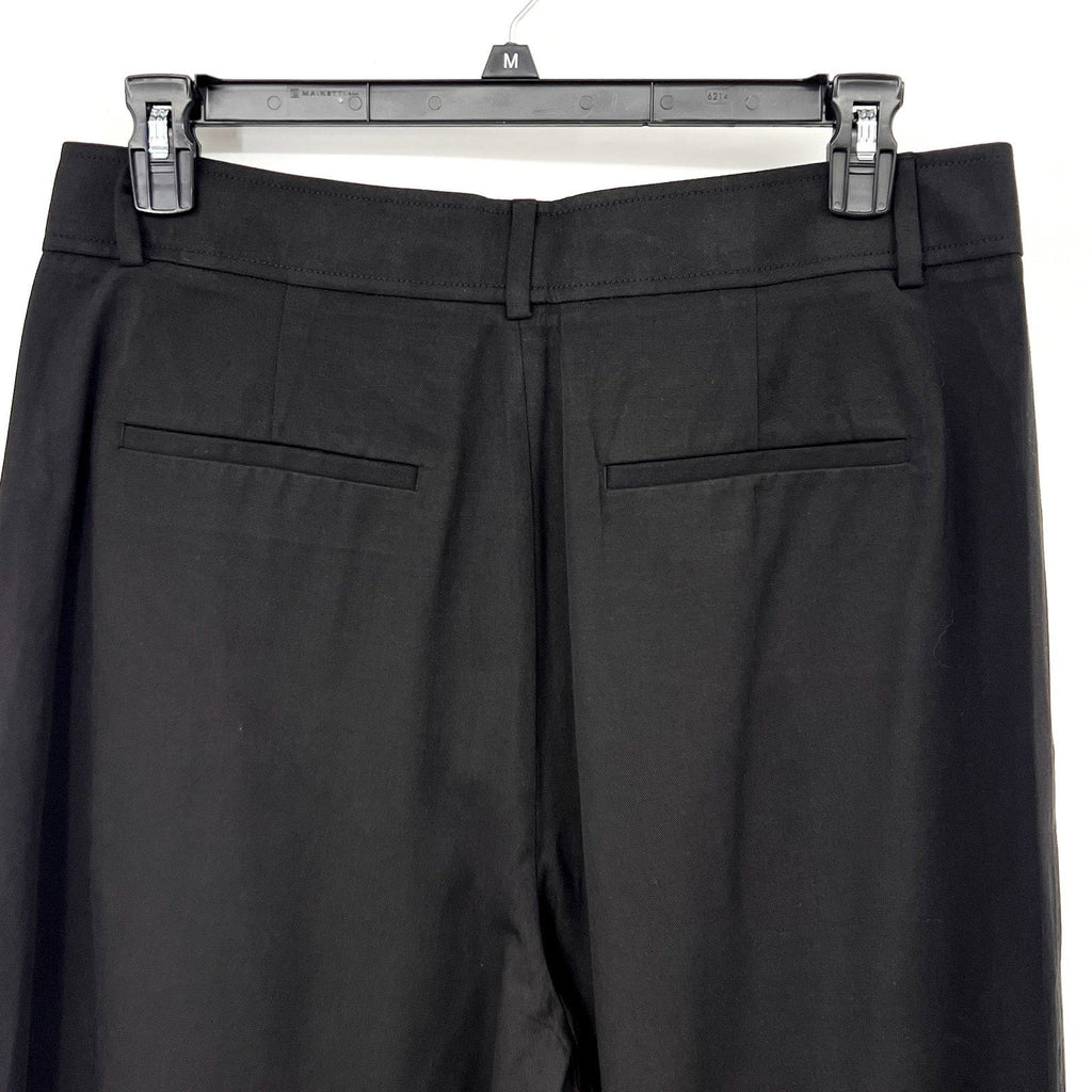 Everlane Womens The Way-High Drape Pants Size 12 30" Inseam Pleated Black NWT
