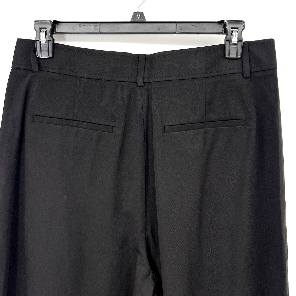 Everlane Womens The Way-High Drape Pants Size 12 30" Inseam Pleated Black NWT