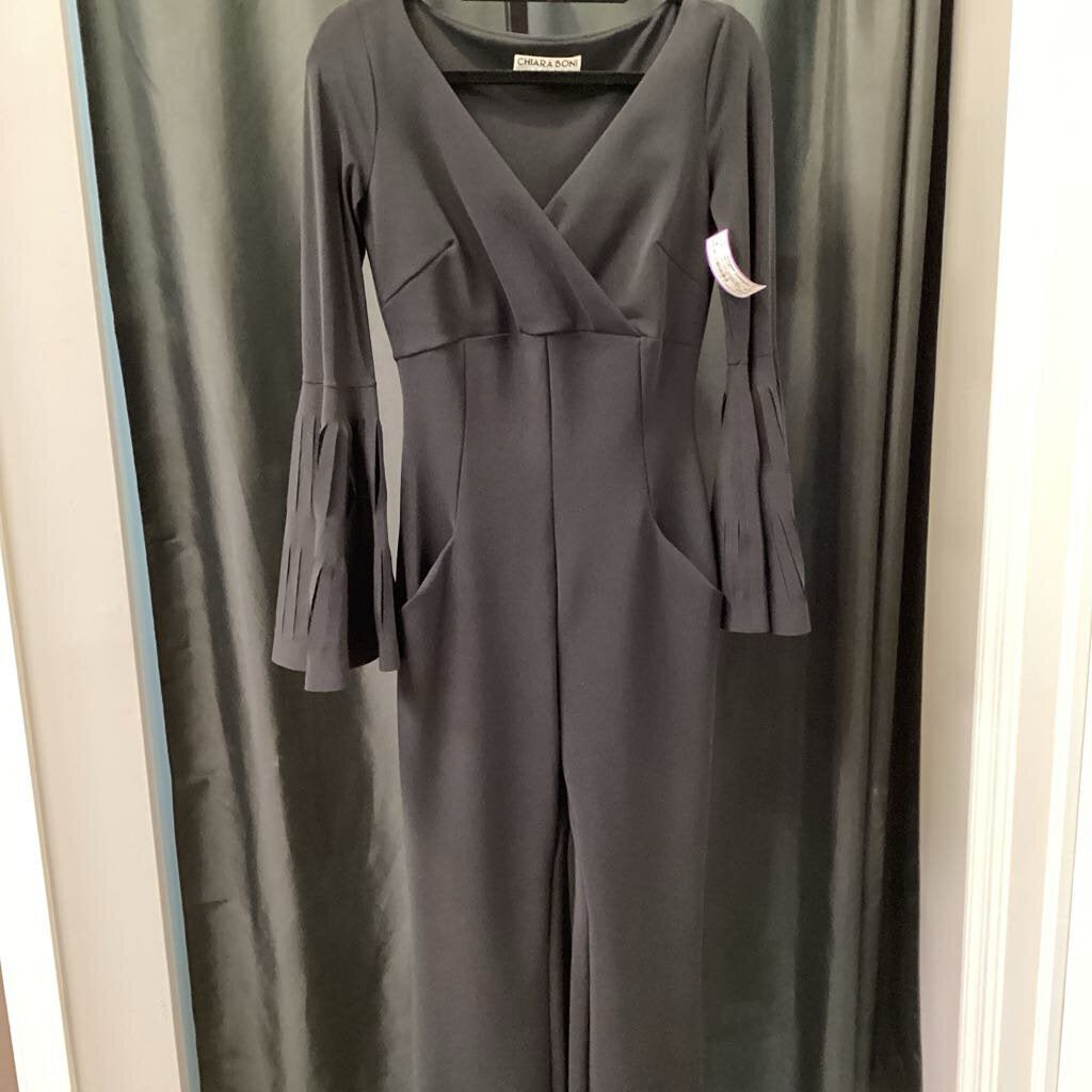 Chiara Boni Stretchy Knit w/Cur Out Bell Sleeve JUMPSUITS 4