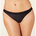 ANDIE SWIM The Riviera Bikini Bottom Small Black Belted Trim Basic NWT