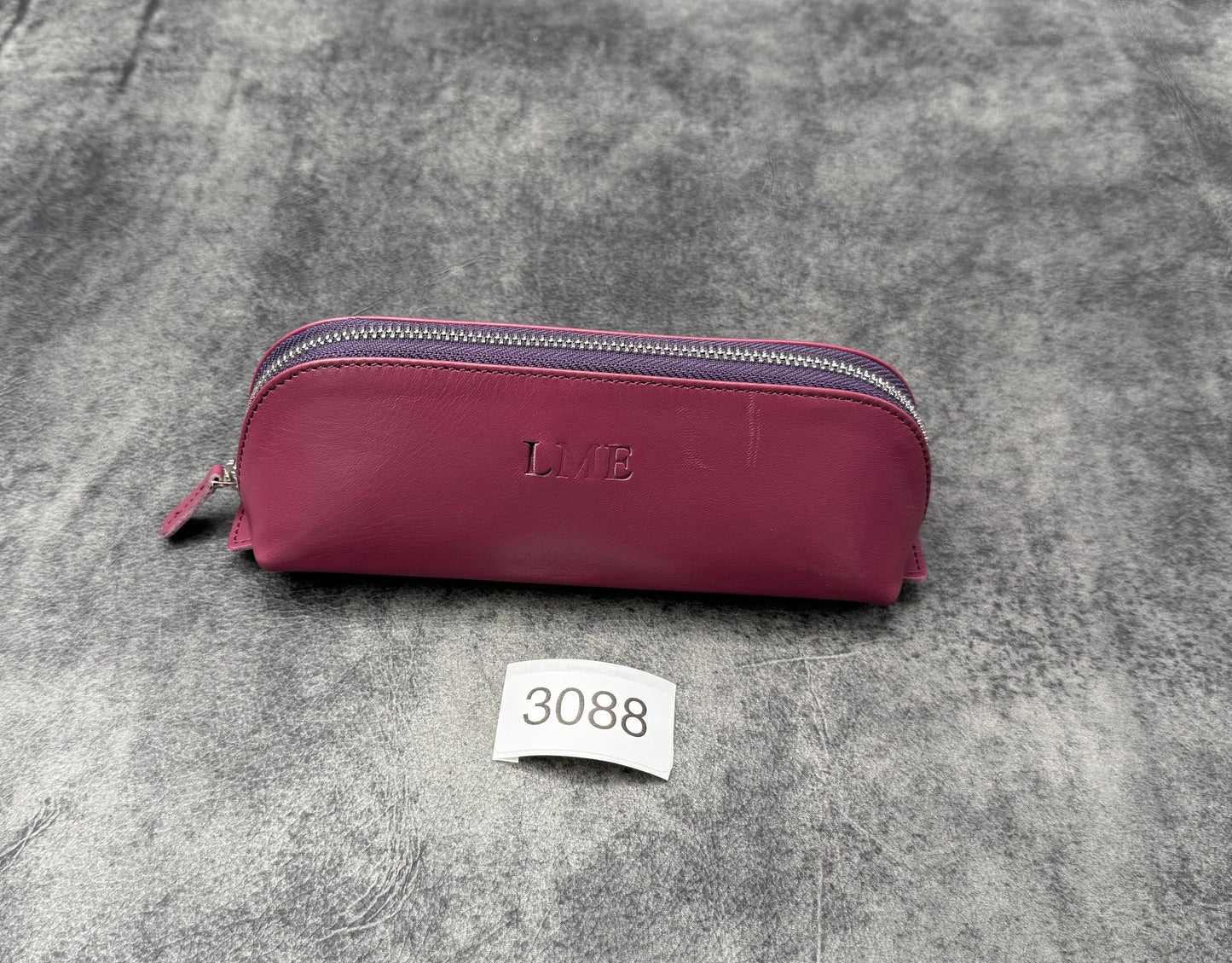 SECONDS -XLarge Zipper Leather Pencil Case - 3088