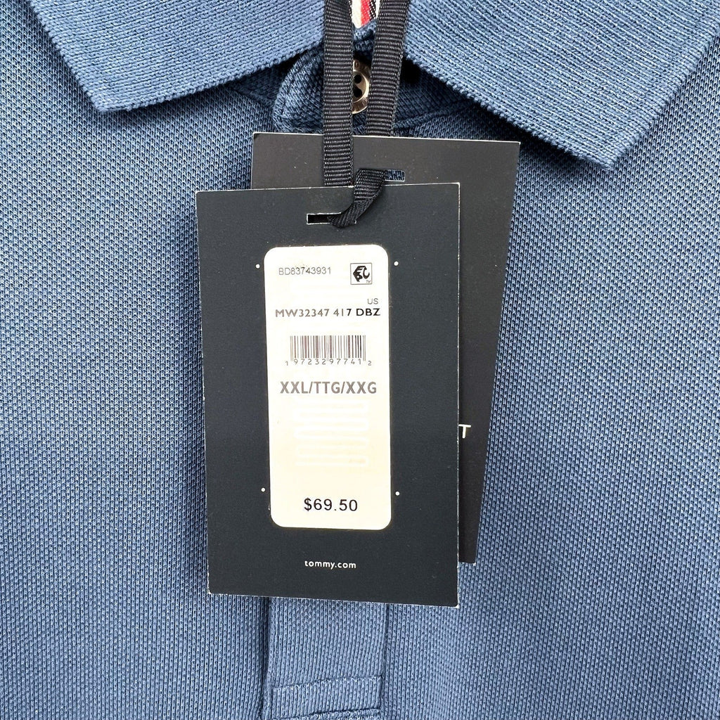TOMMY BAHAMA Men's Classic Fit Short Sleeve Polo Shirts XXL Blue Aegean Sea NWT